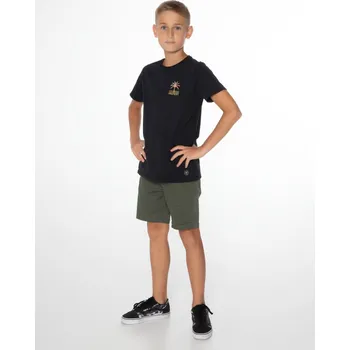 Chlapecké tričko Chlapecké bavlněné tričko PROTEST LENO černá 140