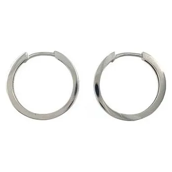 Náušnice Stříbrné náušnice kroužky 2cm