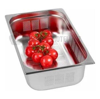 GN 1/1 (h,100 mm) nerezová děrovaná OPTINOX 3162110