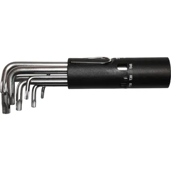Triumf klíče zástrčné Torx T10 - T50, vrtané, prodloužené, sada 8 dílů - 100-05653