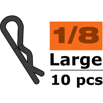 RC náhradní díl Revtec Sponka karosérie velká 45° červená (10) - expresní doprava