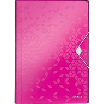 Archivační box Aktovka na dokumenty Leitz WOW, PP, růžová