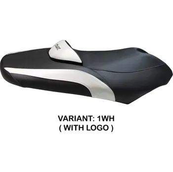 Moto sedlo TPZ Italia Potah sedla Yamaha T-Max (01-07) Antonio model potah sedla: s logem 6SL (silver)