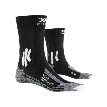 Pánské ponožky X-Bionic Trek Outdoor Socks Opal Black/Dolomite Grey Melange šedá 42-44 EU