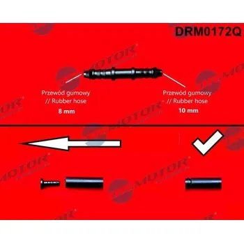 Hadicová spojka, palivová hadice Dr.Motor Automotive DRM0172Q