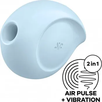 Vibrátor Stimulátor klitorisu Satisfyer Sugar Rush Blue, bezdotykový stimulátor klitorisu s vibracemi