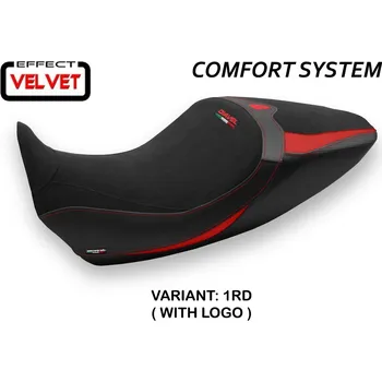 Moto sedlo TPZ Italia Potah sedla Ducati Diavel 1260 (19-22) Saranda 1 velvet comfort model potah sedla: bez loga 2SL (silver)