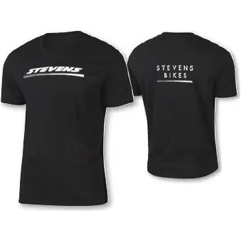 Pánské tričko STEVENS TRIKO LOGO 2022 ČERNÉ 100% Bio BAVLNA vel. XL