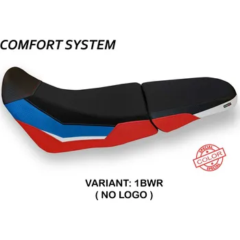 Moto sedlo TPZ Italia Potah sedla Honda Africa Twin 1000 Adventure Gand special color 2 comfort model potah sedla: bez loga 1BWR (blue-white-red)