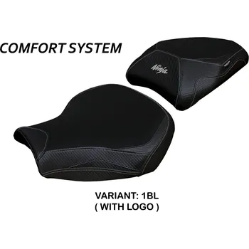 Moto sedlo TPZ Italia Potah sedla with Kawasaki Ninja H2 1000 SX 18-24 Moniz comfort potah sedla: bez loga 2SL (silver)