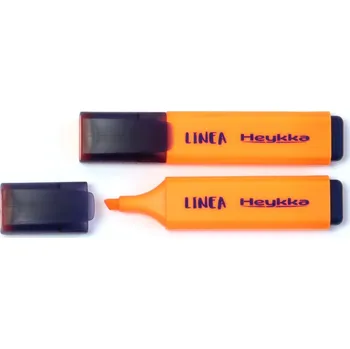 Zvýrazňovač Heykka zvýrazňovač Linea oranžová, 10ks