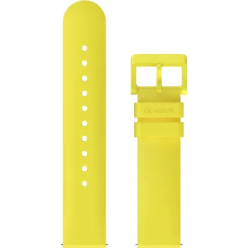 Chytré hodinky TICWATCH Silikonový řemínek žlutý pro hodinky E3