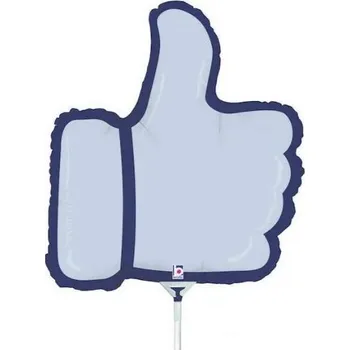 Balónek Grabo Fóliový balónek na tyčku Palec - like - 35 cm