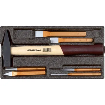 Kladivo GEDORE RED R22150019 Kladivo a sada sekáčů v pěnovém modulu 1/3, 7 dílů R22150019 3301718