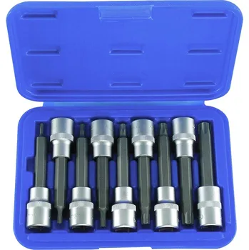 Condor hlavice zástrčné 1/2", Torx T20 - 60, délka 100 mm, sada 9 dílů - 100-02463