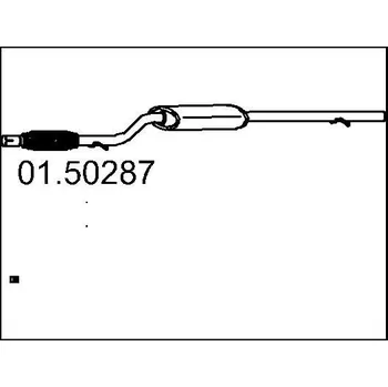Auto-moto Střední tlumič výfuku MTS 01.50287