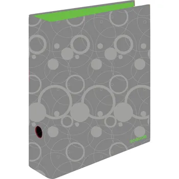 Pořadač A4 8 cm páka, Duo Colori, šedá/zelená