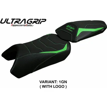 Moto sedlo TPZ Italia potah sedla Kawasaki Ninja 1000 SX (20-24) Arusha ultragrip model potah sedla: bez loga 1GN (green)
