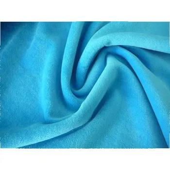 Kojenecký plyš, tyrkysový, látky, metráž