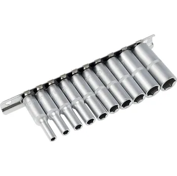 Ruční nářadí Condor hlavice nástrčné 1/4", 6ti hran 5/32" - 1/2", prodloužené, sada10 dílů - 100-03477