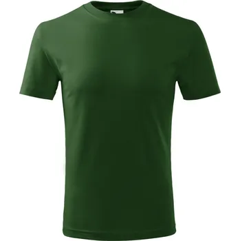 Dívčí tričko Malfini Classic New Dětské triko 135 lahvově zelená 110