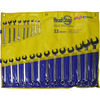 Ruční nářadí Condor klíče očkoploché Head-Stop 6 - 32 mm, sada 22 dílů, v textilním obalu - 100-04118