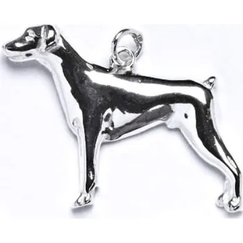 Přívěsek Šperky4U Stříbrný přívěsek pes dobrman - CS3116