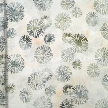 Hoffman 3354-111 bali batika potisk zelená bavlněná látka patchwork