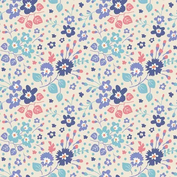 Tilda Fabrics Tilda Plum Garden 999-204 květovaná bavlněná látka patchwork