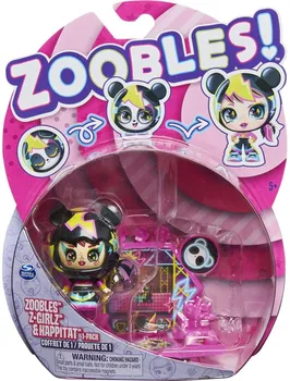 Panenka Spin Master Zoobles Z-Girl černá