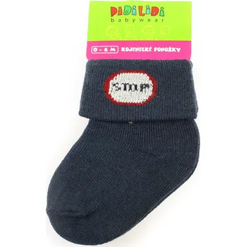 Tmavě modré chlapecké kojenecké ponožky Nathan 0 - 6 měsíců - 1 pár