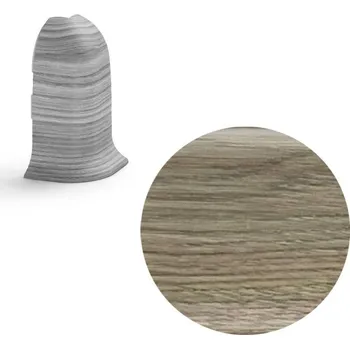 soklová lišta NOVÁK Vnější roh k soklové liště PVC dub Victoria 56x23 flexibilní NGOV67