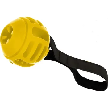 Hračka pro psa Ferribiella Žlutý míček s úchytem 8CM