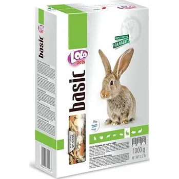 Krmivo pro hlodavce LOLO BASIC kompletní krmivo pro králíky 1000 g krabička