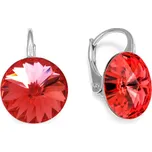 Náušnice oranžové Rivoli se Swarovski Elements Sweet Candy K112212PA Padparadscha 12 mm
