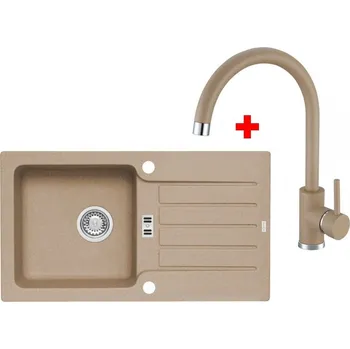 Granitový dřez Set Alveus NIAGARA 30 + TONIA Barva: béžová, Označení: Beige + Dárek