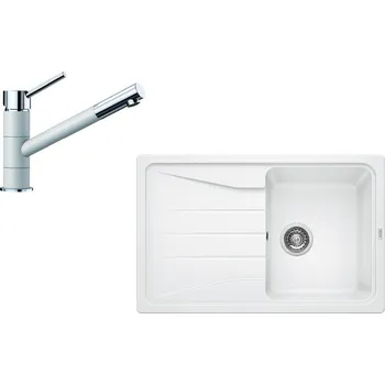 Granitový dřez Blanco set SONA 45 S + KANO SILGRANIT-Look Barva: Bílá