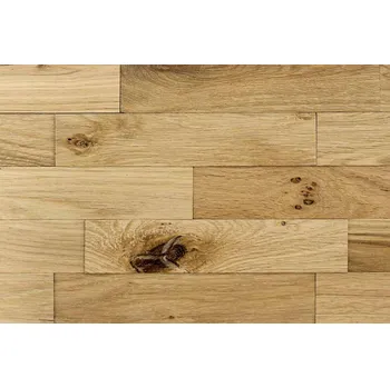 Obklad Wodewa DUB RUSTIKÁLNÍ 400 (400 x 80 mm) - dřevěný obklad, lamela 3D Kartáčovaný - olejovaný