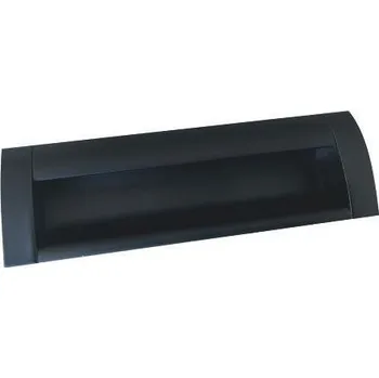 Nábytkové kování - Úchytka Maluka zápustná černá matná Rozteč: 160 mm