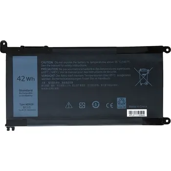 Baterie k notebooku TRX WDX0R - 11,4V 3600mAh 42Wh Li-ion - neoriginální