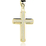 Olivie Stříbrný přívěsek KŘÍŽEK GOLD 5949 Ag 925; ≤1,4 g.