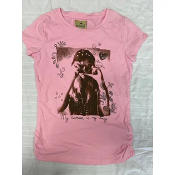 Dívčí tričko dívčí trička, velikost 134/140, Barva Světle růžová, Složení materiálu 100% Bavlna