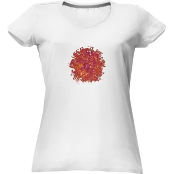 Dámské tričko Tričko s potiskem Spirálová červená dámské