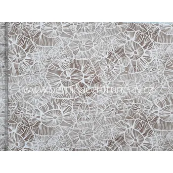 EU 999-439 Shell Rummel Sea flower mocha vícebarevná bavlněná látka patchwork