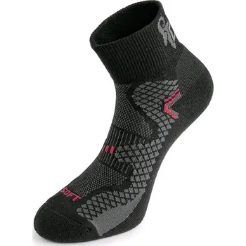 Oblečení a móda CXS Soft - černá/červená, funkční ponožky Velikost: 43-45