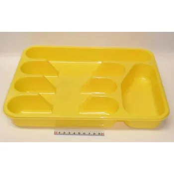 Odpadkový koš Tontarelli Příborník 26 x 33 cm - žlutý plast 407293