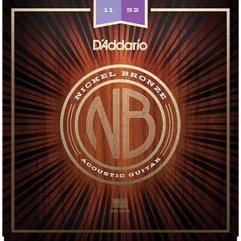 Strunný nástroj D'ADDARIO NB1152 Nickel Bronze Acoustic Custom Light