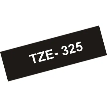 Pásek do tiskárny Originální kazeta s páskou Brother TZe-325 - bílý tisk na černé, šířka 9 mm