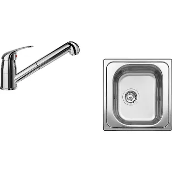 Nerezový dřez Blanco set TIPO 45 + DARAS-S chrom