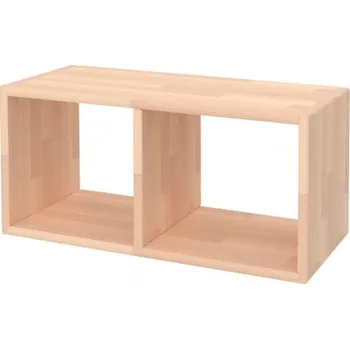 Šatní skříň Domestav - DOMINO Skříň závěsná 2 hloubka 306 buk cink, mořený